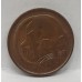 AUSTRALIA 1979 . ONE 1 CENT COIN . FEATHER-TAILED GLIDER